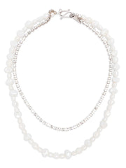 pearl-embellished necklace
