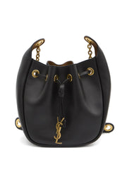 Cassandre drawstring leather shoulder bag
