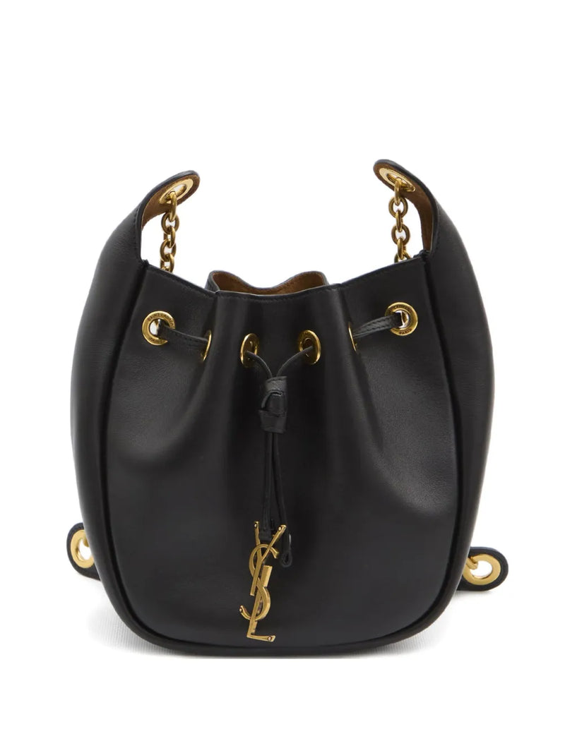 Cassandre drawstring leather shoulder bag