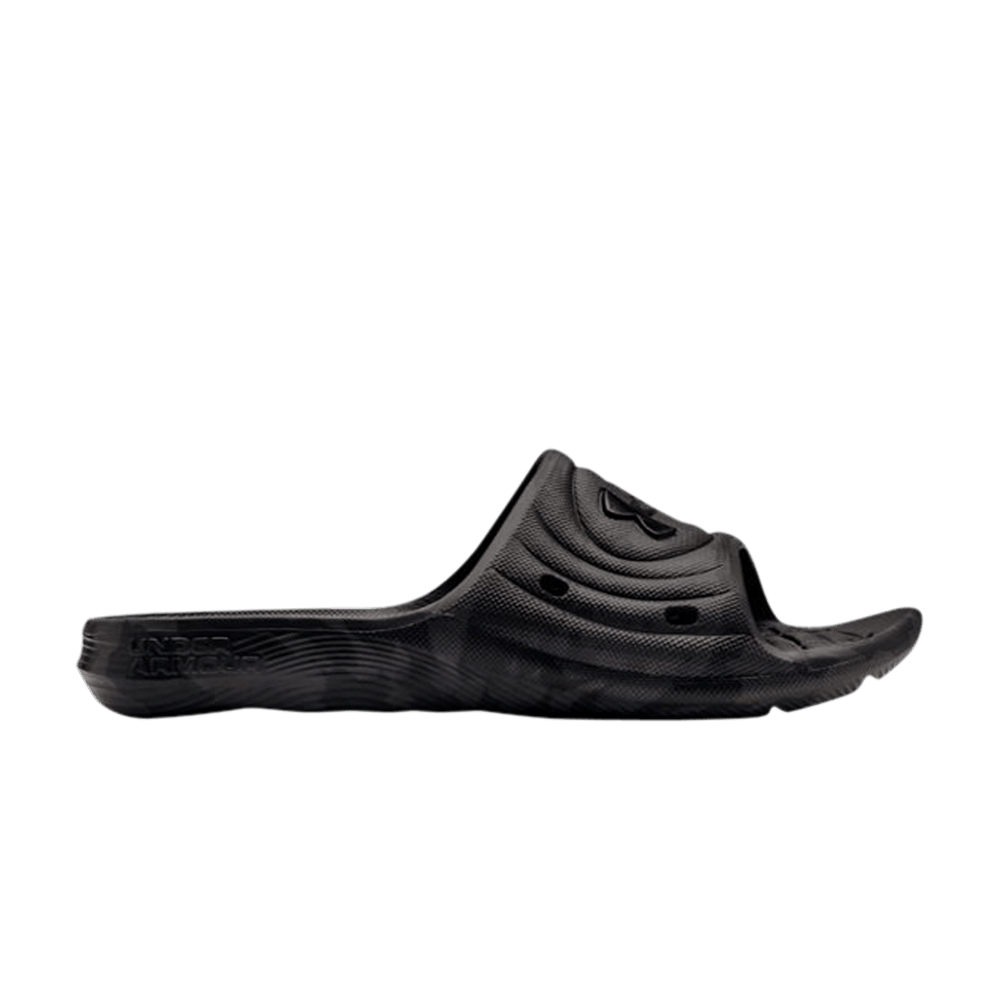 Under Armour Locker Slides Black Jet Grey