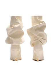 75mm slouchy wedge ankle boots