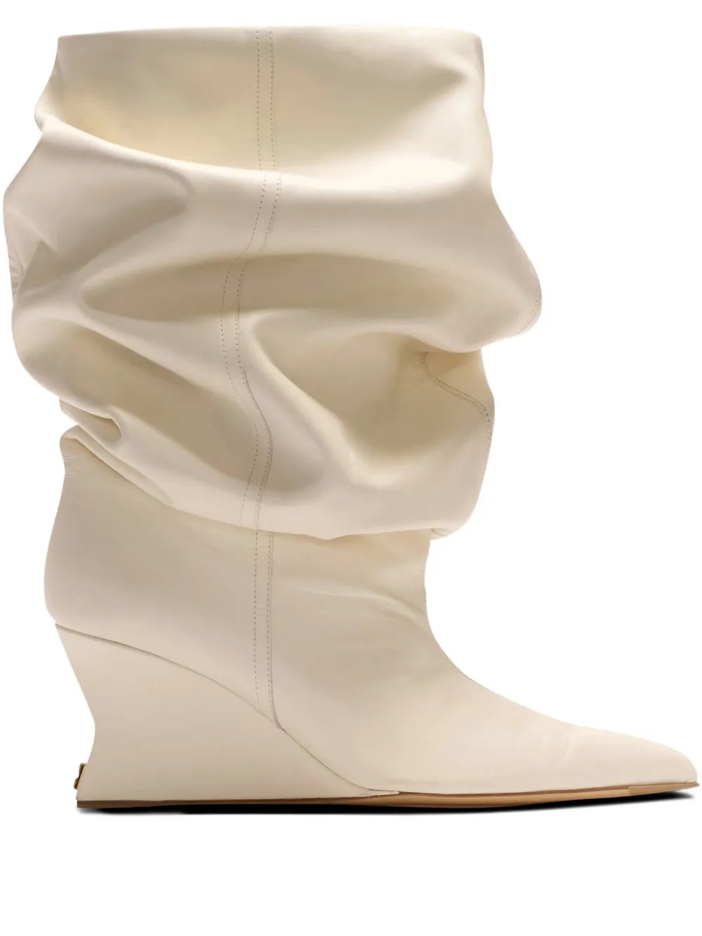 75mm slouchy wedge ankle boots