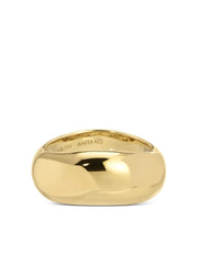 18K yellow gold Celeste wave ring