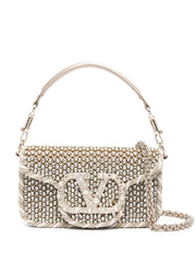 Locò crystal-embellished top-handle bag