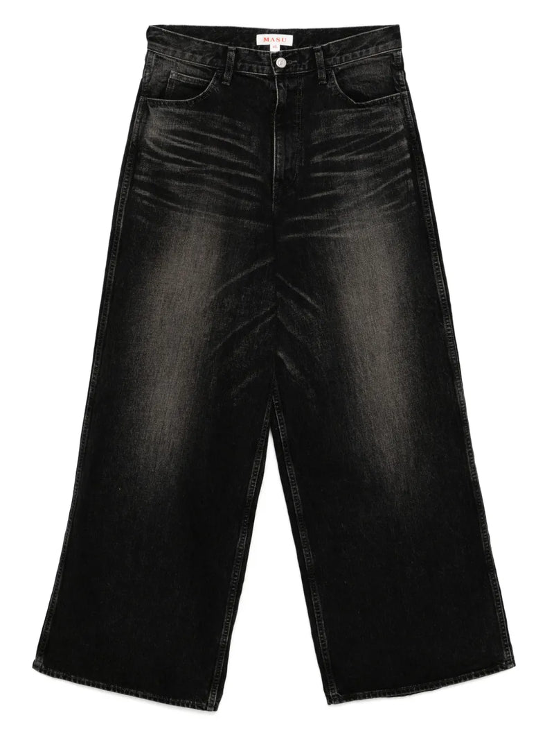 washed baggy jeans