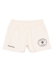 embroidered-logo shorts