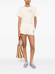 embroidered-logo shorts