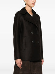 double-breasted wool coat