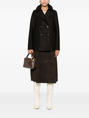 double-breasted wool coat