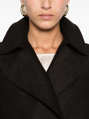 double-breasted wool coat