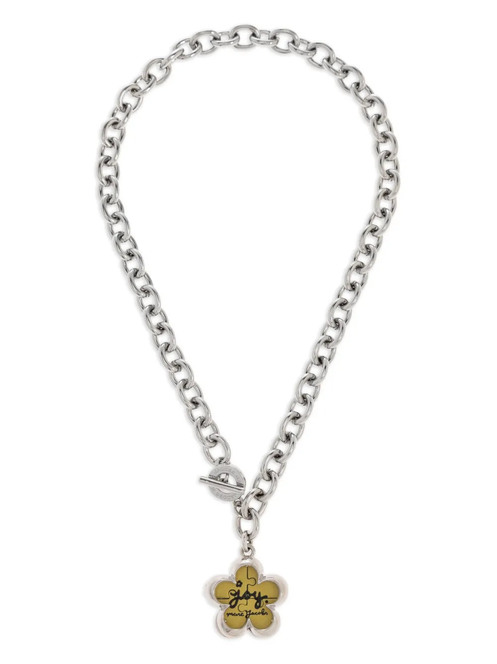 flower-charm chain necklace