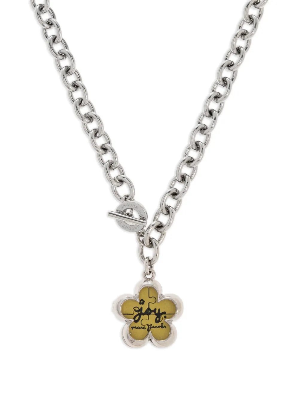 flower-charm chain necklace