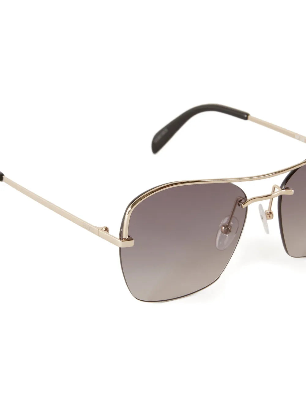 semi-rimless sunglasses