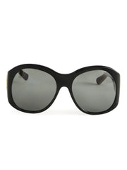 round-frame logo-detail sunglasses