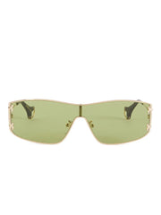 logo cut-out shield-frame sunglasses