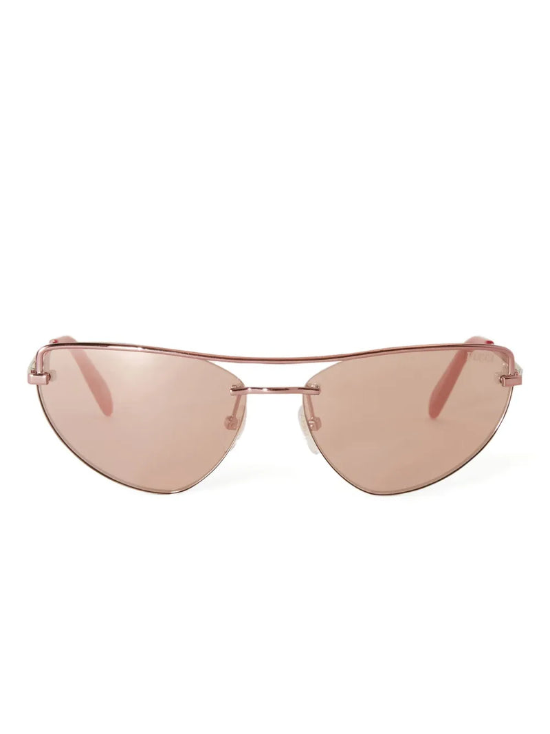 cat-eye metal sunglasses