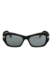geometric gold-detail sunglasses