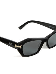 geometric gold-detail sunglasses