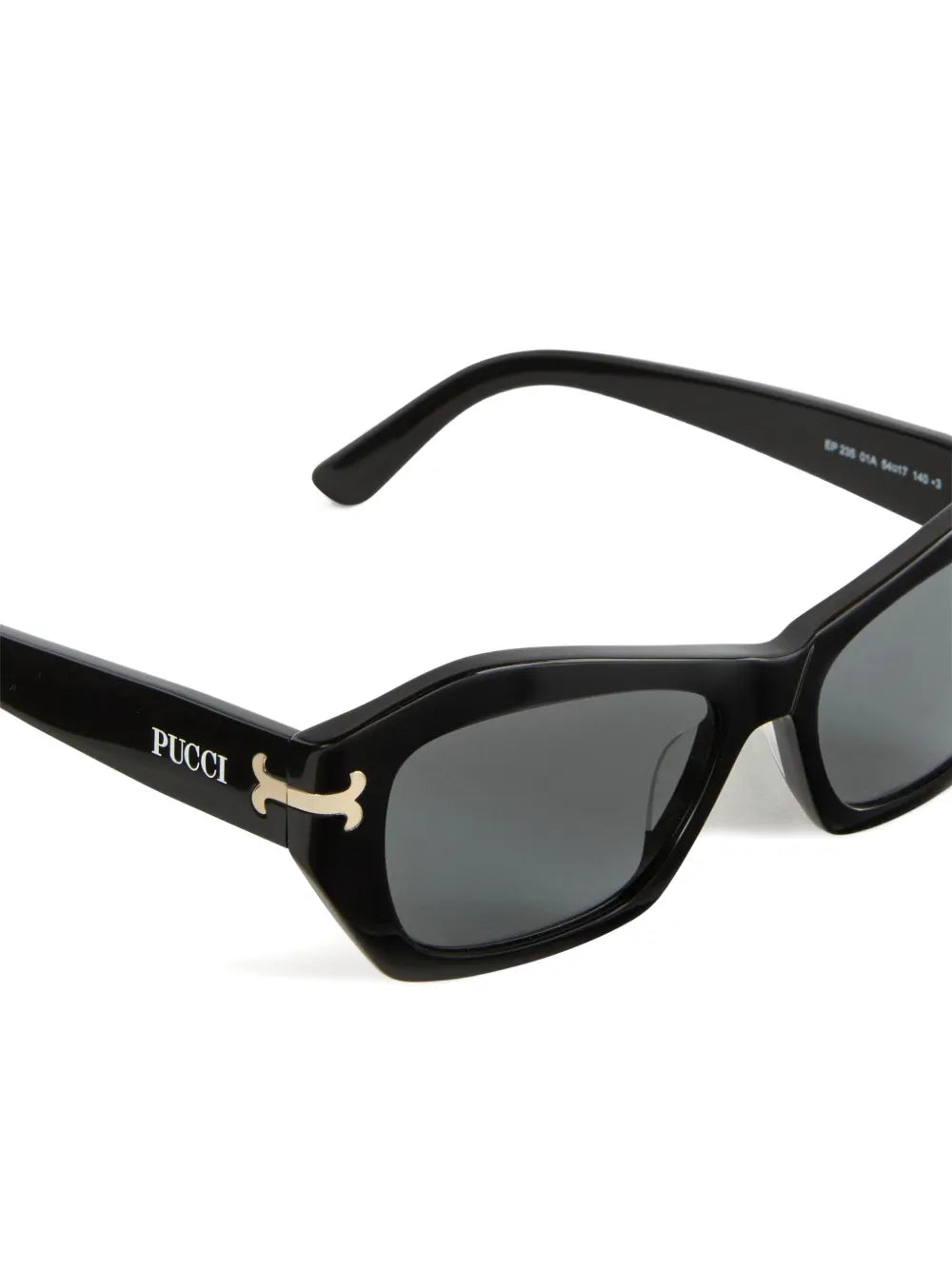 geometric gold-detail sunglasses