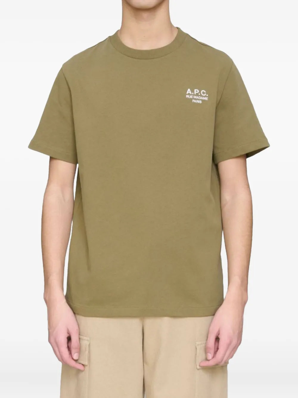 logo-embroidery cotton T-Shirt