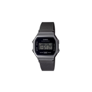 Casio Vintage A168WEMB-1BDF Quartz Black Dial Digital Stainless Steel Watch