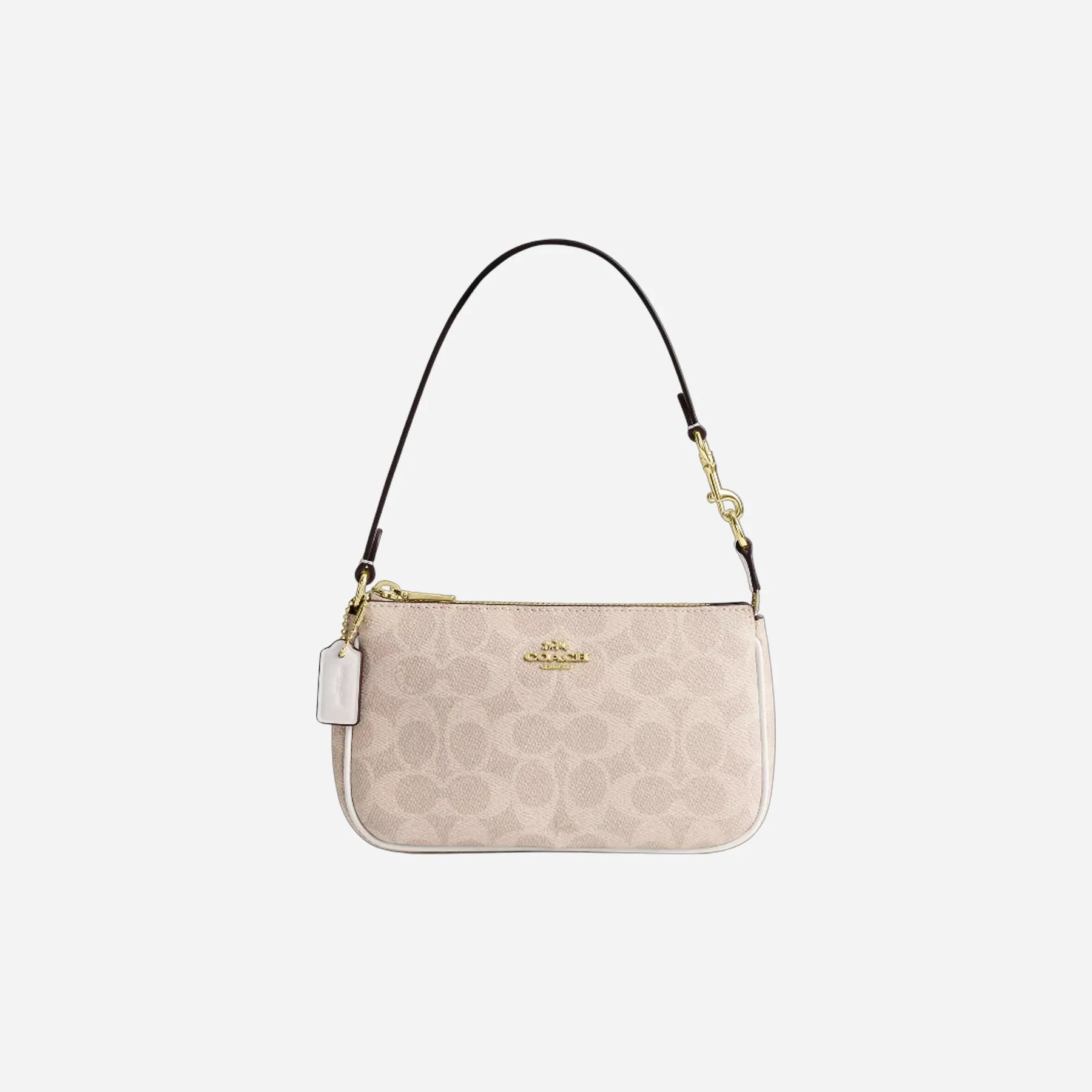 COACH Nolita 19 In Signature Canvas Gold/Sand/Chalk