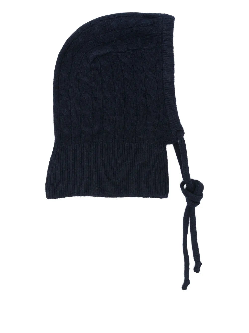 cable-knit tie balaclava