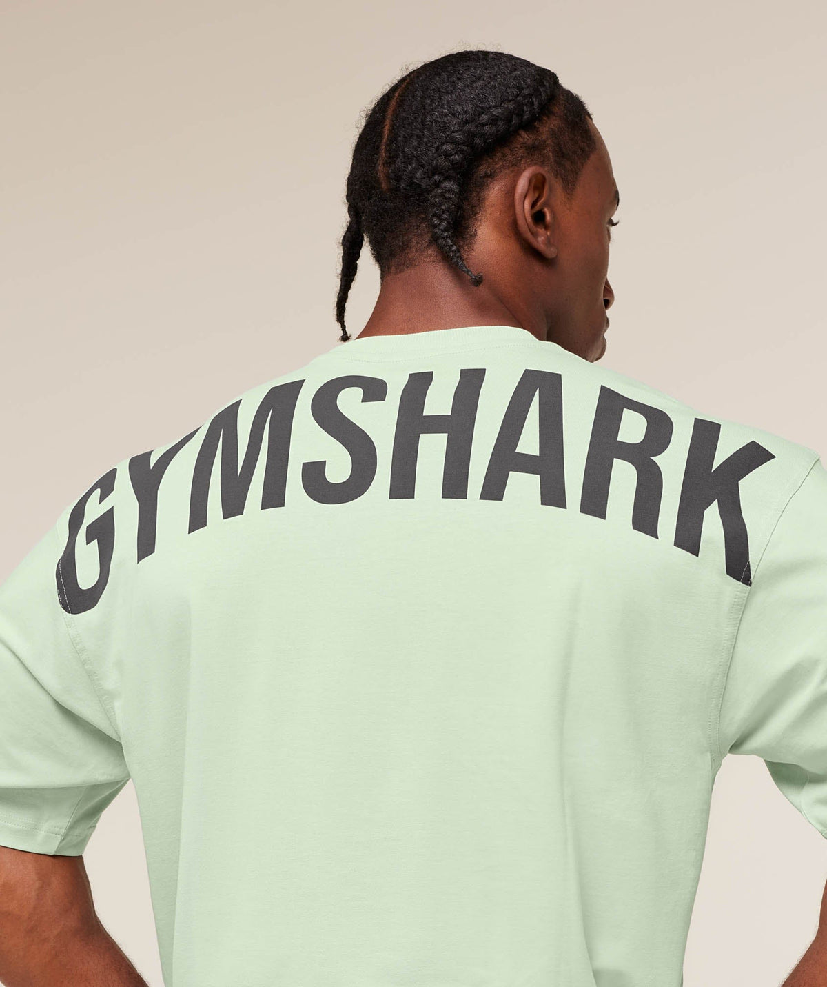 Gymshark Power T-Shirt oversized fit Clay Green