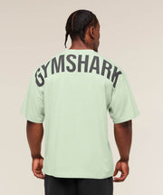 Gymshark Power T-Shirt oversized fit Clay Green