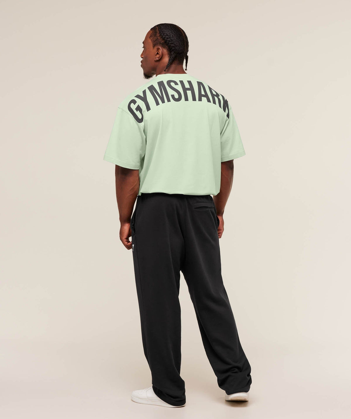 Gymshark Power T-Shirt oversized fit Clay Green