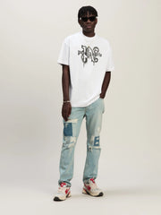 Paris Monogram Spray T-Shirt WHITE