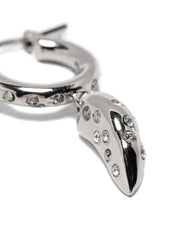crystal-embellished hoop earrings
