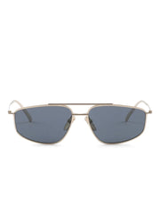 metal-frame geometric sunglasses