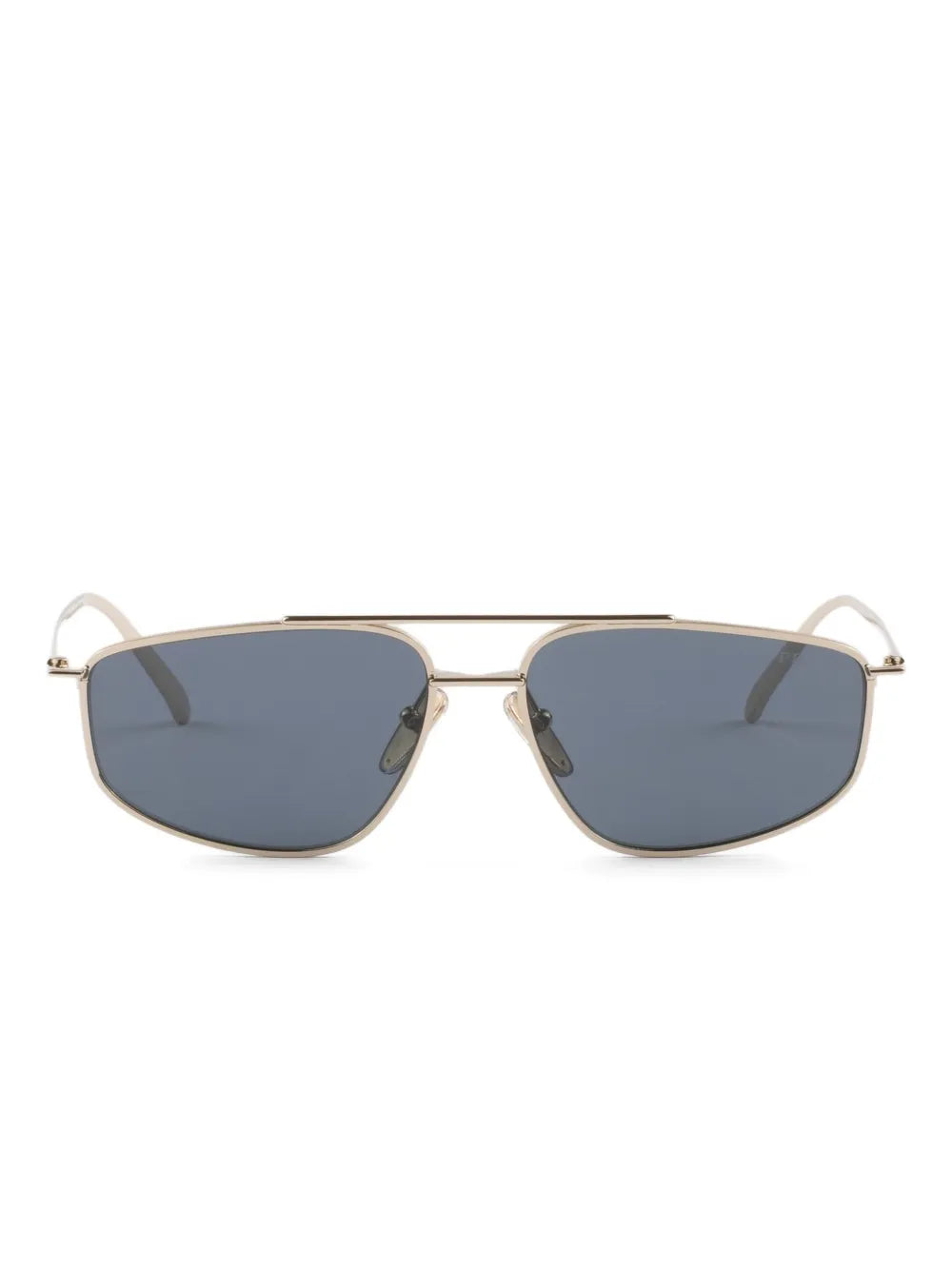 metal-frame geometric sunglasses