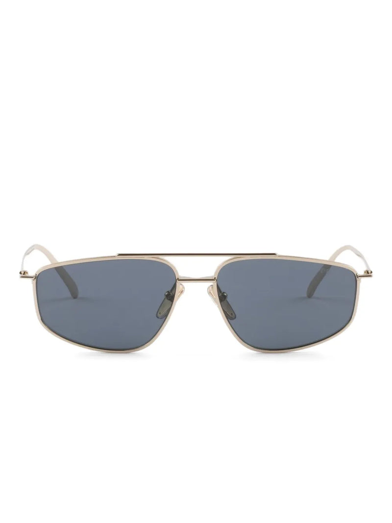 metal-frame geometric sunglasses