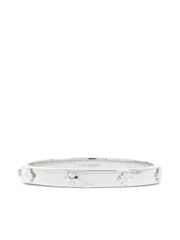 clover-embellished bangle bracelet