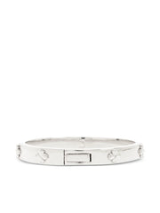 clover-embellished bangle bracelet
