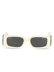 arrow-detail square-frame sunglasses