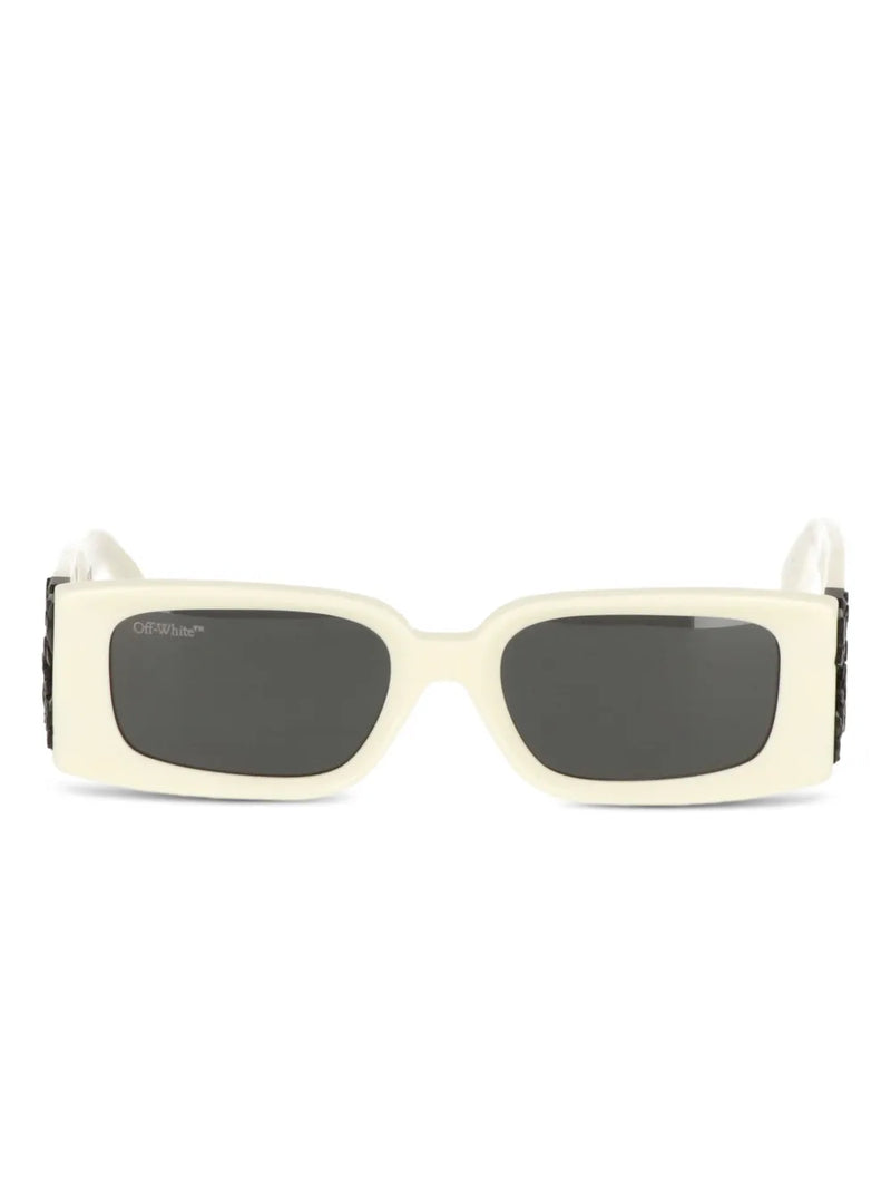 arrow-detail square-frame sunglasses