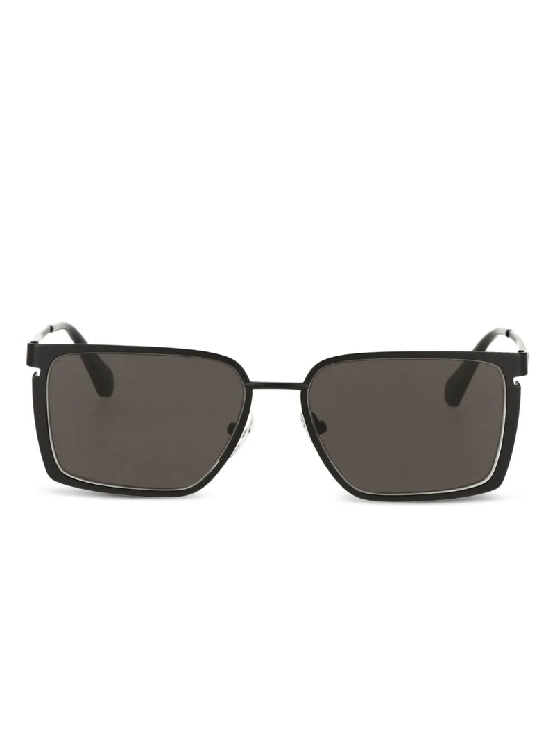 square-frame tinted-lens sunglasses