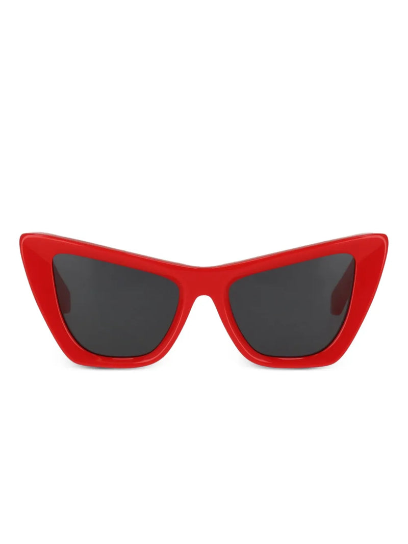 cat-eye logo-detail sunglasses