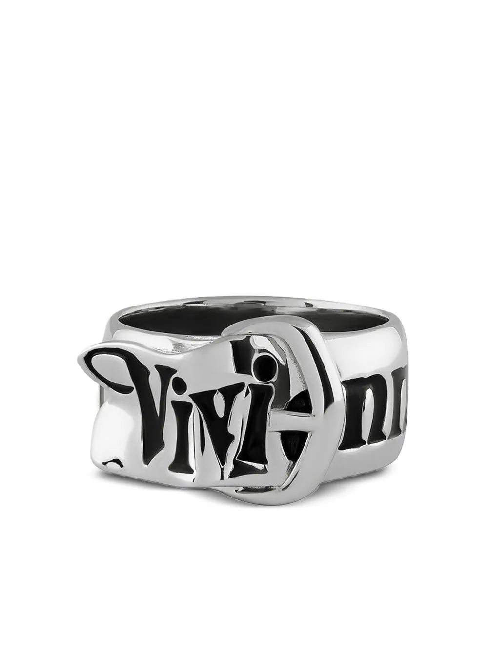 buckle-engraved ring