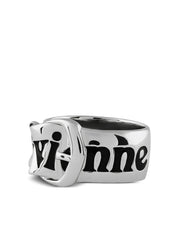 buckle-engraved ring