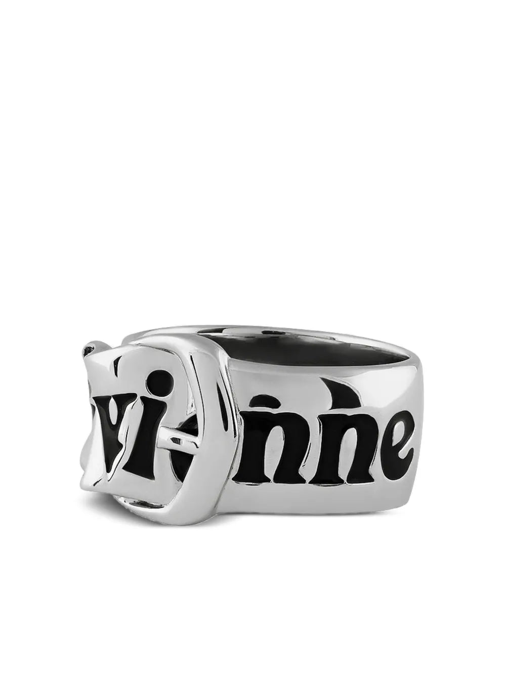 buckle-engraved ring