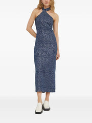 halterneck mini dress