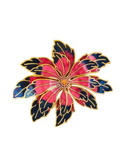 1980s lotus-flower brooch