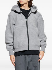hooded wool jacket