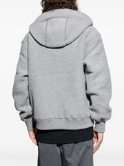 hooded wool jacket