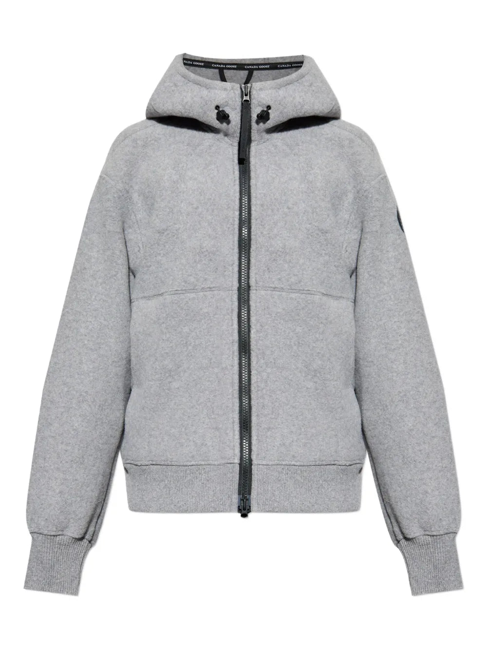 hooded wool jacket