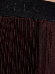 Jax pleated asymmetric skirt